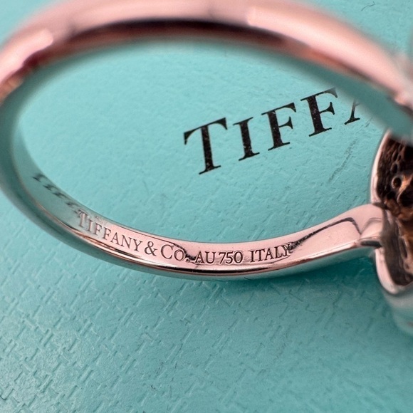 Tiffany & Co. Blue Sapphire Sugar Stack Ring 18k White Gold - Picture 10 of 14